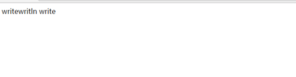 JavaScript中Write和Writeln有什么区别