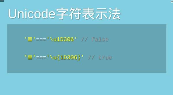 如何理解Unicode与JavaScript