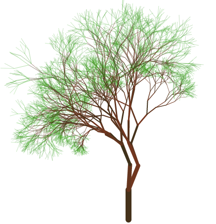 如何使用HTML 5 Canvas递归画树