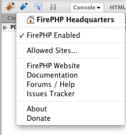 然后使用Firebug和FirePHP调试PHP程序