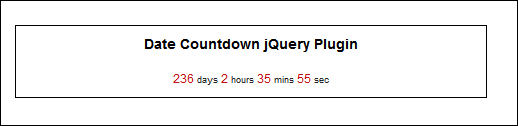 jQuery中有哪些倒计时插件