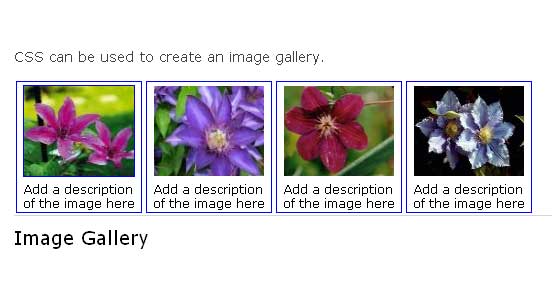 CSS中怎么实现一个图片画廊