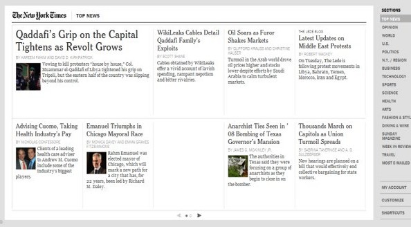 纽约时报是怎么用HTML 5设计在线阅读产品的