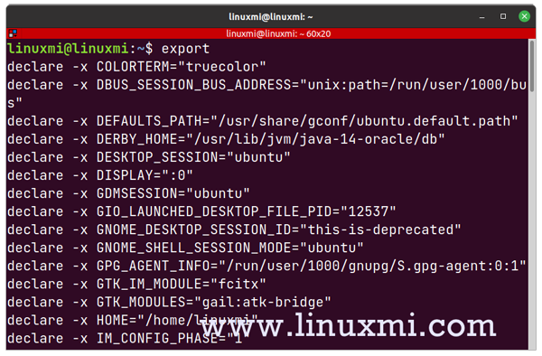 怎么在Linux中使用export命令