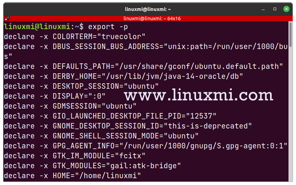 怎么在Linux中使用export命令