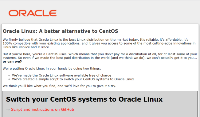 为什么Oracle建议CentOS用户投奔 Oracle Linux并提供了辅助工具