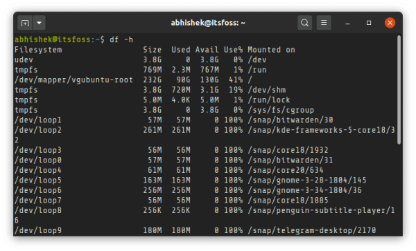 怎么在Linux上检查可用的磁盘空间