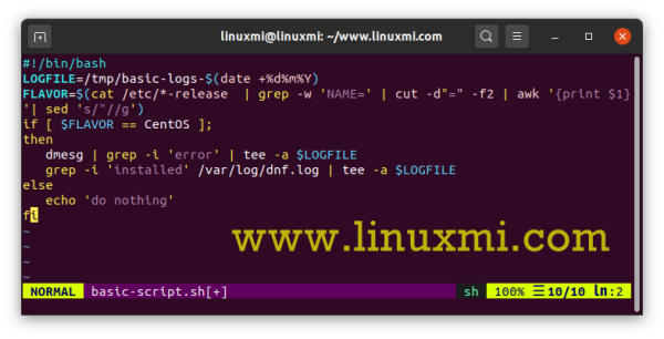 Linux中如何使用tee命令