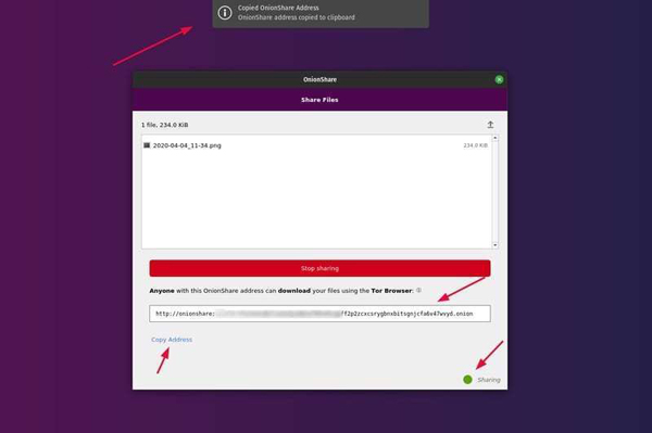 linux中OnionShare怎么用