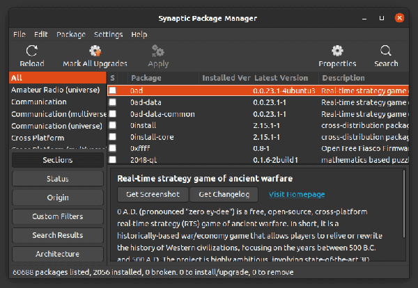 怎么在Ubuntu中使用轻量的Apt软件包管理器Synaptic