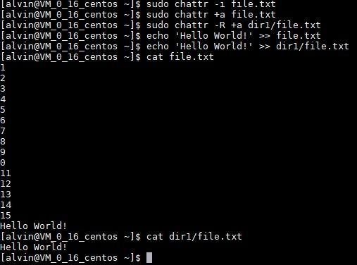 linux中chattr命令怎么用