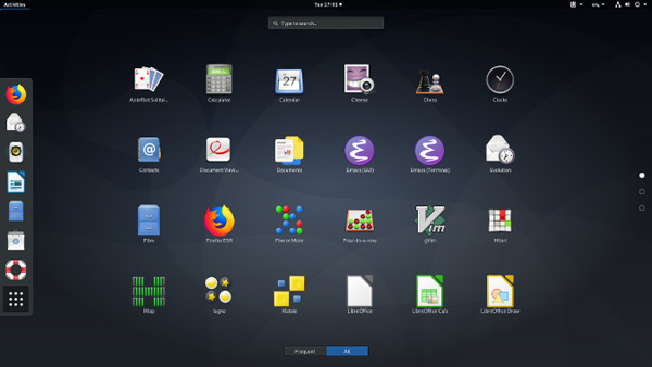 GNOME Linux桌面的示例分析