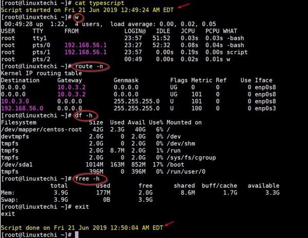 怎么在Linux上記錄和重放終端會話