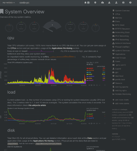 Linux下NetData工具的搭建方法