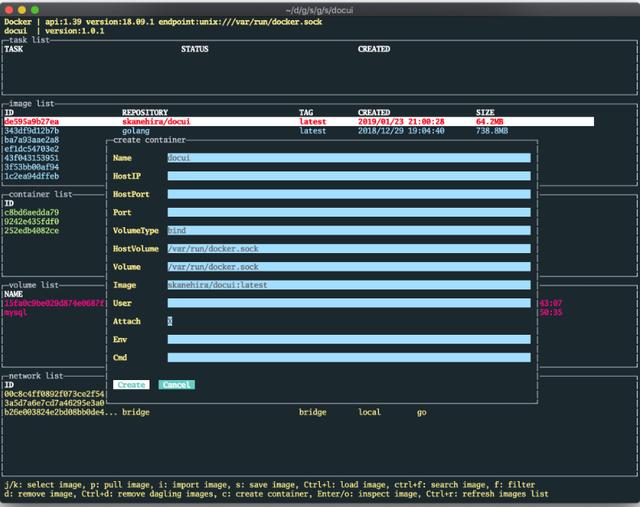 Docker客户端管理工具docui怎么用