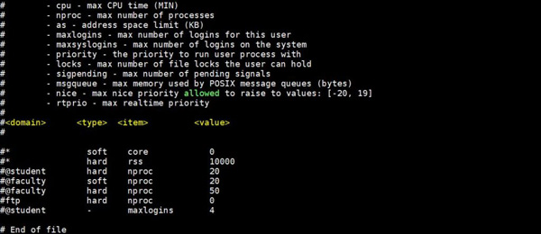 怎么在Linux服務(wù)器上設(shè)置ulimit和文件描述符數(shù)限制