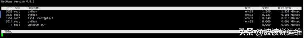Linux工具Nethogs如何按进程监控网络带宽