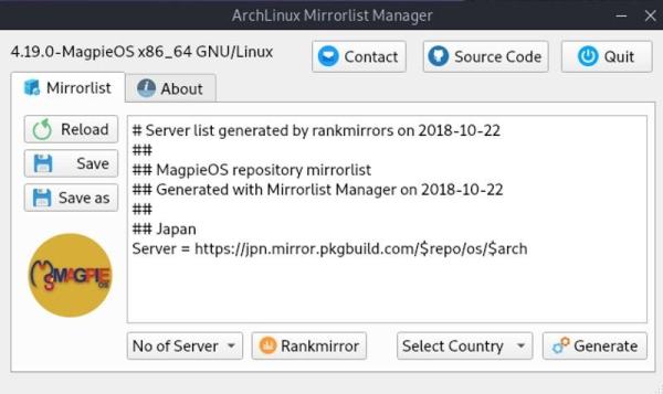 怎么使用Arch Linux镜像列表管理器来管理镜像