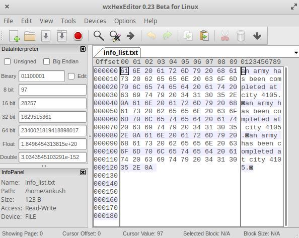 wxhexeditor change first character from s to r