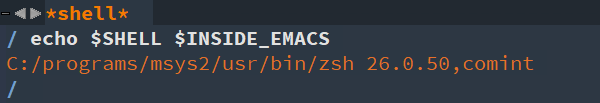 Windows下Emacs中的zsh Shell怎么理解