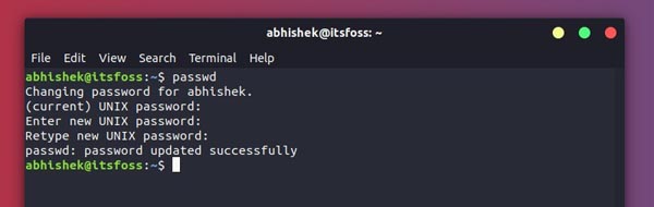 Ubuntu中怎么修改用户密码