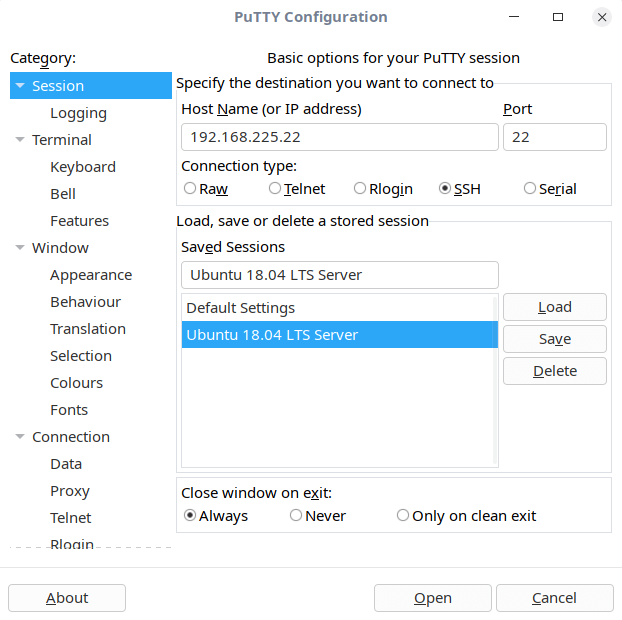 在Linux中如何安装并使用PuTTY