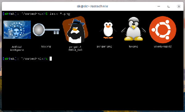 linux中怎么在終端顯示圖像縮略圖