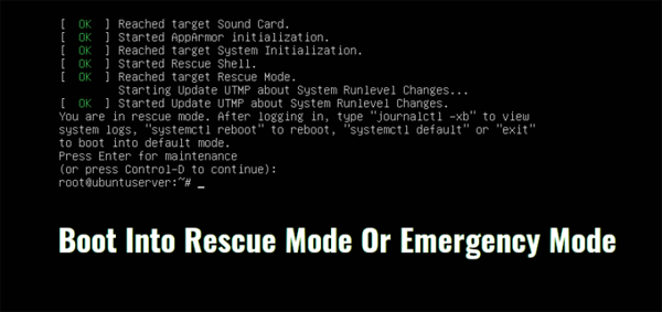 怎么在Ubuntu 18.04中启动到救援模式或紧急模式