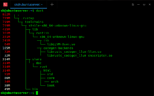 linux如何替代du命令