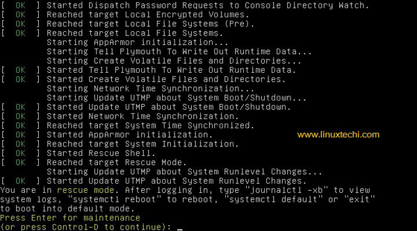 怎么在救援/紧急模式下启动Ubuntu 18.04/Debian 9服务器