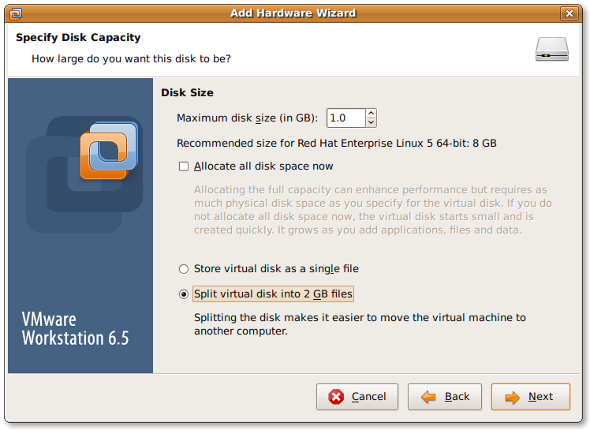 如何在不重启的情况下为Vmware Linux客户机添加新硬盘