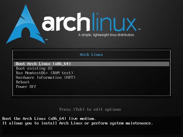 一步步教你如何安装Arch Linux