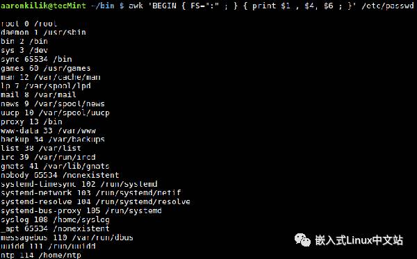 Linux下awk内置变量怎么用