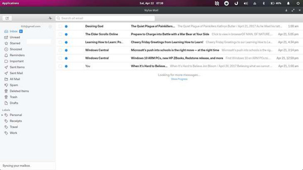 linux中如何使用Nylas Mail