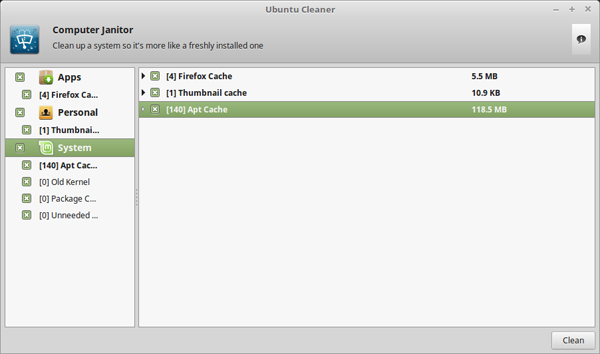 怎么使用Ubuntu Cleaner为Ubuntu/LinuxMint释放空间