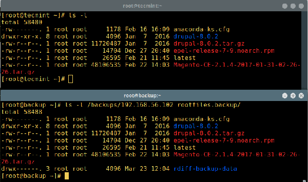 linux中如何使用rdiff-backup