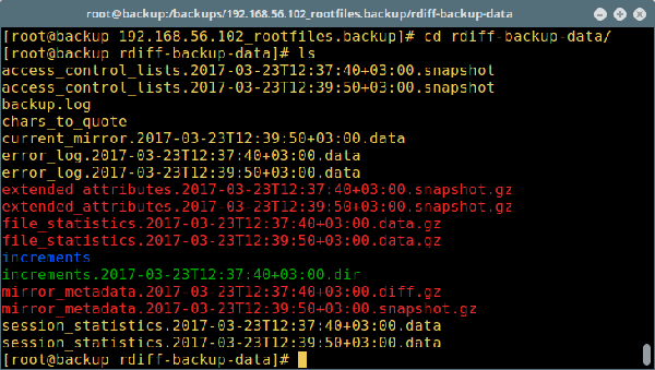 linux中如何使用rdiff-backup