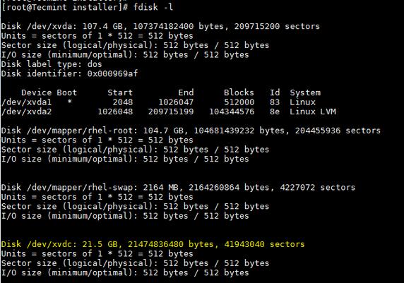 怎么在现有的Linux系统上添加新的磁盘