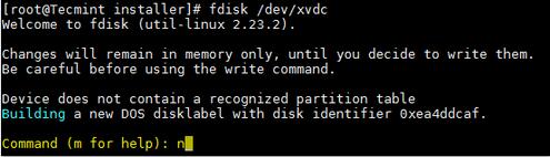 怎么在现有的Linux系统上添加新的磁盘