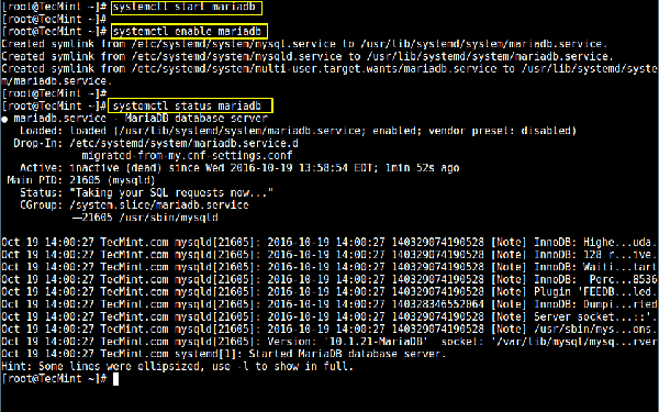 怎么在CentOS7.37上安装和安全配置MariaDB