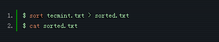 Linux的sort命令是怎样用的