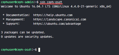 怎么在Ubuntu 16.04中安装Ceph存储集群