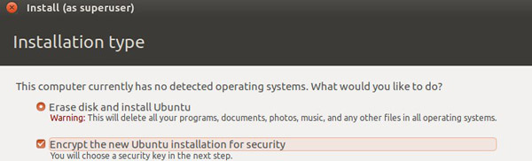 在Ubuntu中怎么加密硬盘