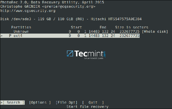 在Linux系统下如何使用PhotoRec & TestDisk工具来恢复文件