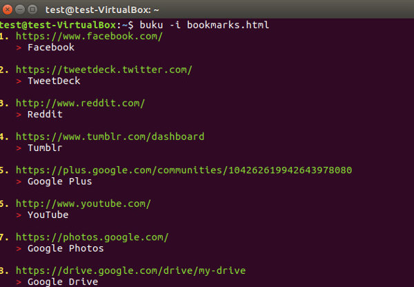 怎么在Ubuntu命令行下管理浏览器书签