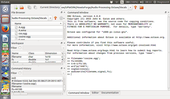 linux中如何使用Octave对音频文件进行读写操作