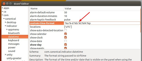 怎么定制Ubuntu面板的时间日期显示格式
