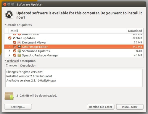 如何在Ubuntu中安装GIMP2.8.16