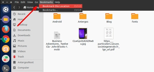 如何在Ubuntu中添加和删除书签