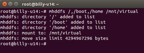 mhddfs虚拟存储工具中Linux分区合并利器的示例分析